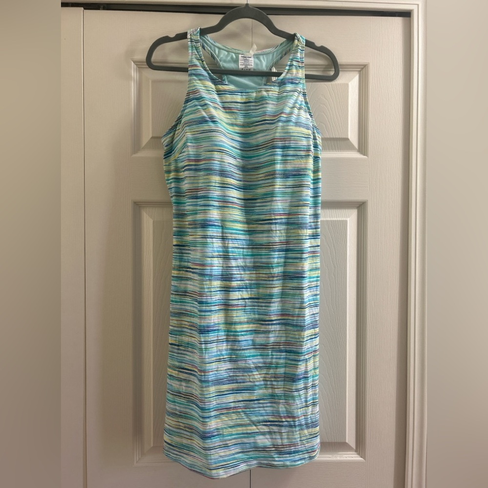 Lands' End Athletic Dress Size 16 Multicolor Tank Built In Bra Racerback